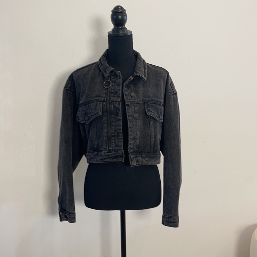 Black Denim cropped jacket